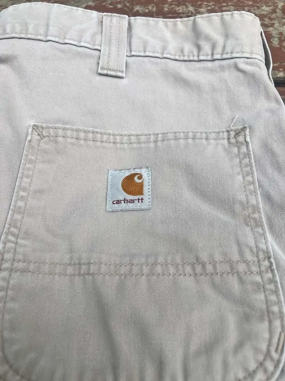 Carhartt B324 FDK Relaxed Fit Carpenter Work Pants in Khaki